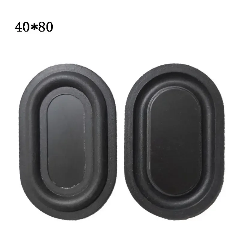 Lot de 2 radiateurs passifs en caoutchouc noir et laiton pour haut-parleur slide 12