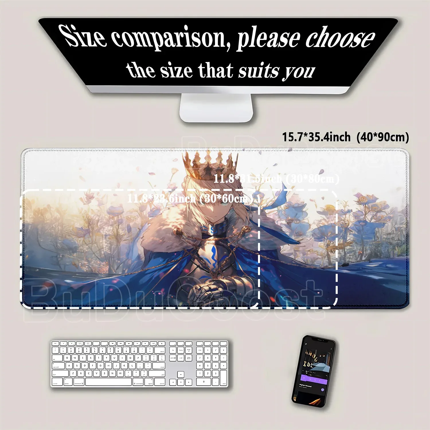 Tapis de souris gaming XXL Fate/Grand Order - Saber - Image 4