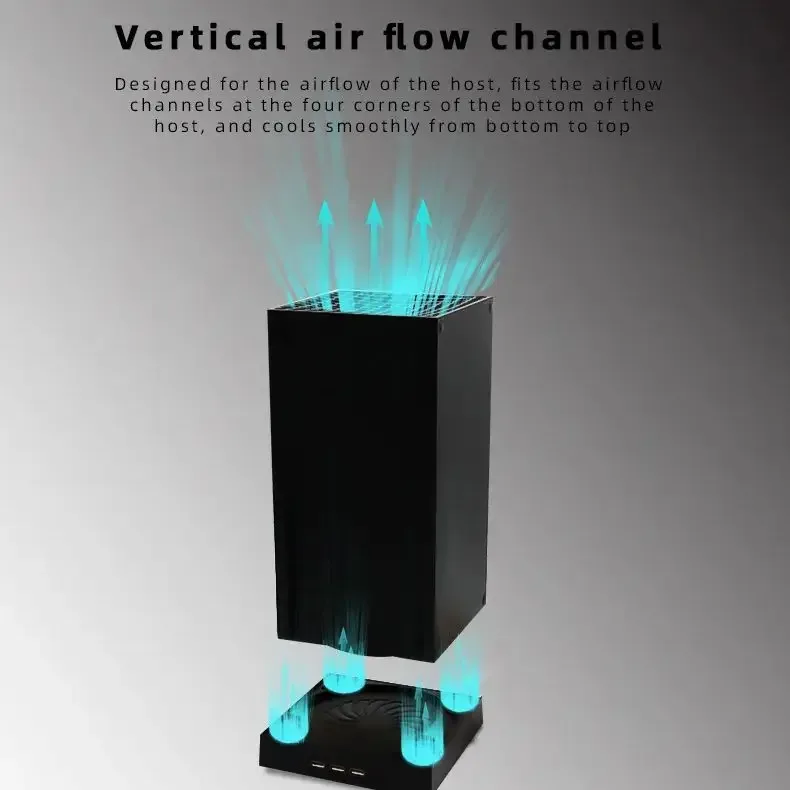 Ventilateur de refroidissement pour Xbox Series X avec 3 ports USB et contrôle thermique automatique - Image 5