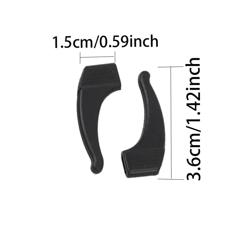 Lot de 20 supports d'oreilles antidérapants en silicone pour lunettes slide 2
