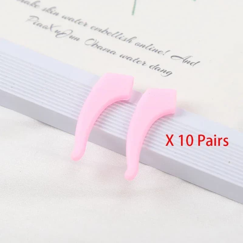 Lot de 20 supports d'oreilles antidérapants en silicone pour lunettes slide 7