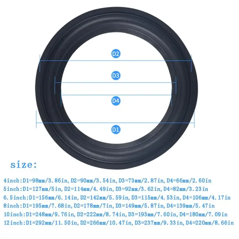 Suspension de rechange pour haut-parleur et subwoofer - 4/5/6.5/8/10/12" slide 3