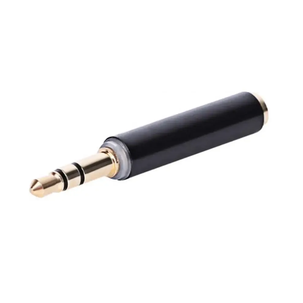 Adaptateur Audio Jack 3,5 mm TRS Mâle vers TRRS Femelle, Connecteurs Plaqué Or - Image 2