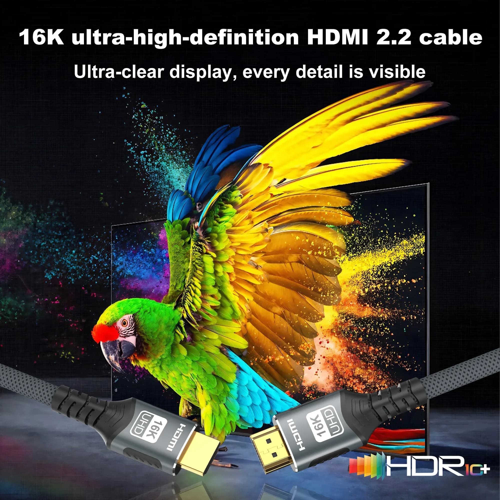 Câble HDMI 16K @ 60Hz (Compatible 8K @ 120Hz et 4K @ 240Hz) pour PS5, Xbox, PC et TV - Image 3