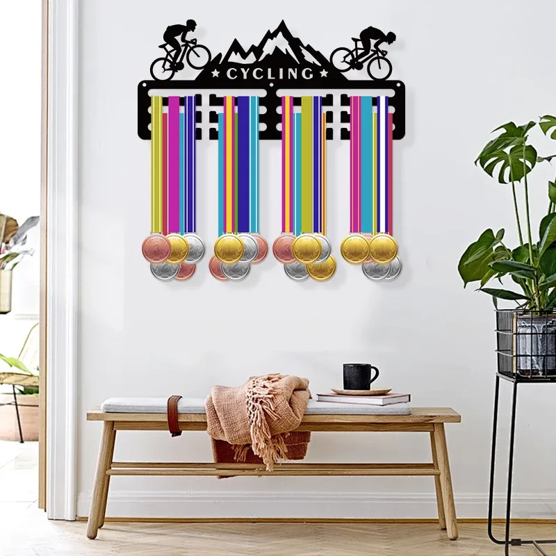 Porte-médaille de cyclisme personnalisé en acrylique slide 2