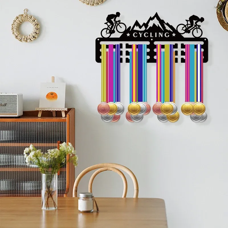 Porte-médaille de cyclisme personnalisé en acrylique