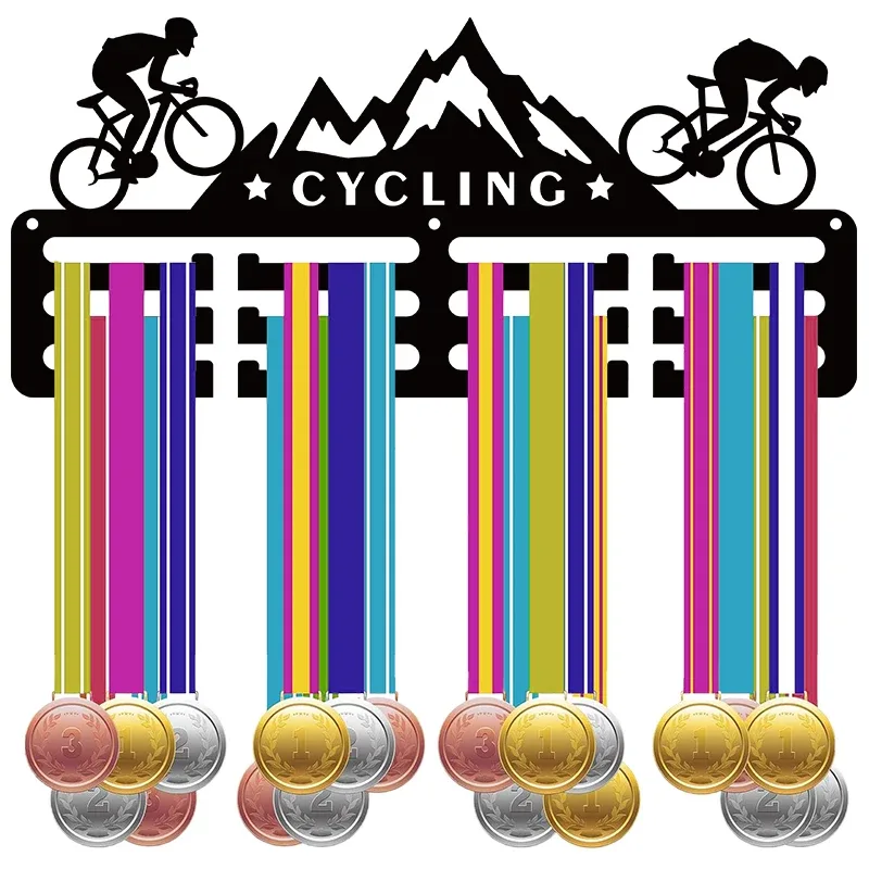 Porte-médaille de cyclisme personnalisé en acrylique slide 6