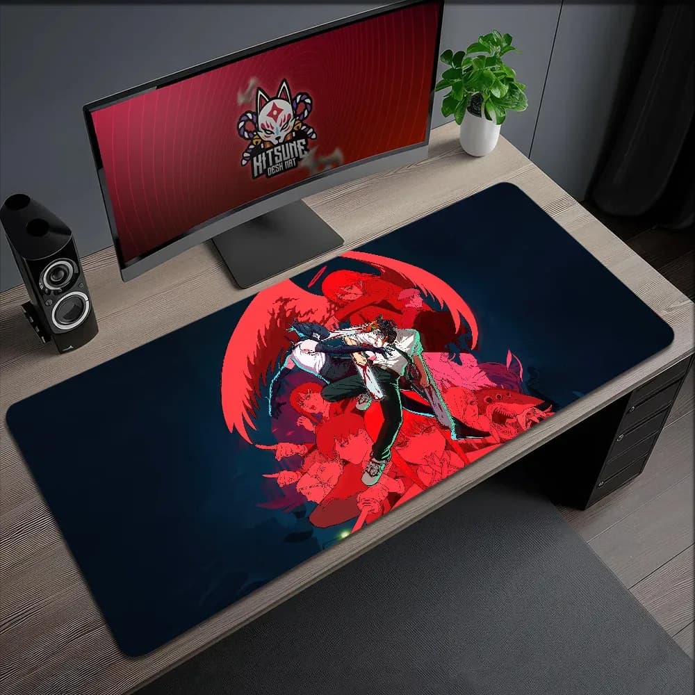 Tapis de souris de jeu XL antidérapant avec bords cousus - Image 4