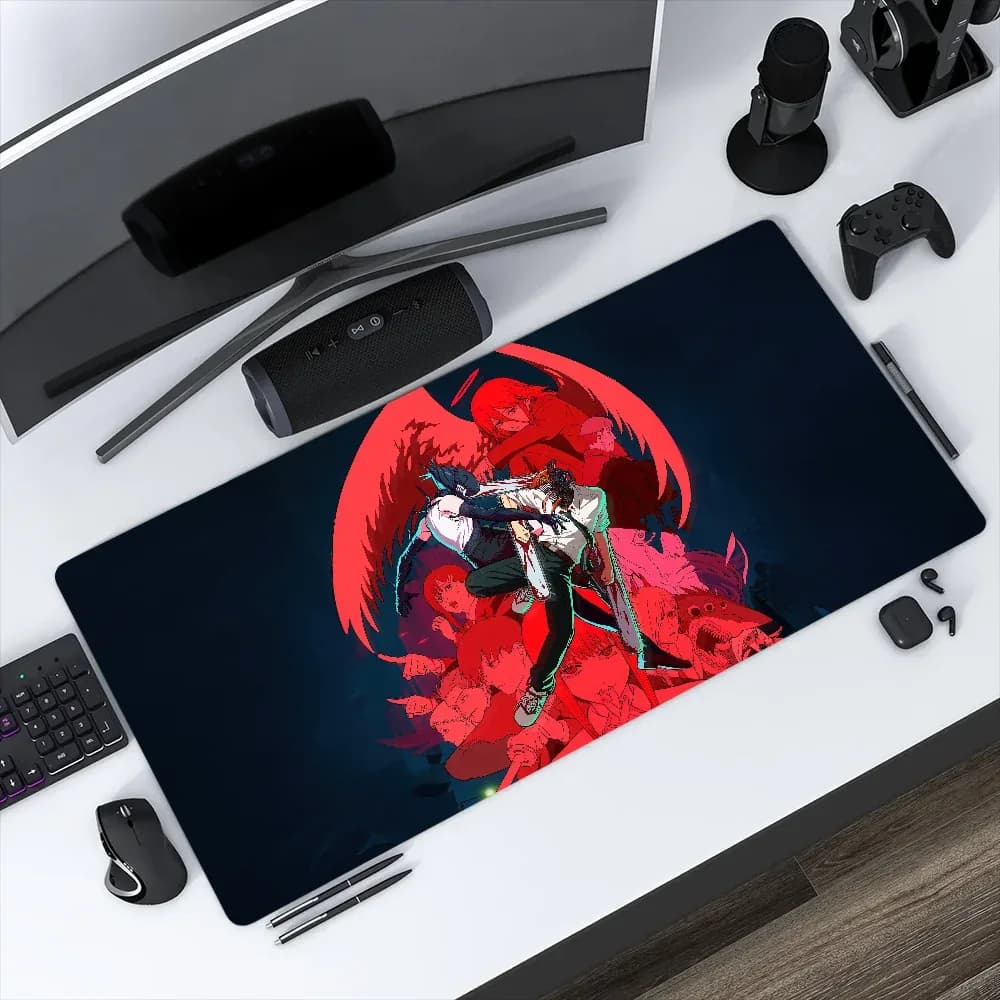 Tapis de souris de jeu XL antidérapant avec bords cousus - Image 2