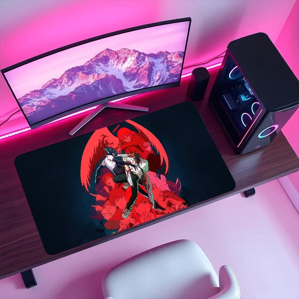Tapis de souris de jeu XL antidérapant avec bords cousus - Image 3