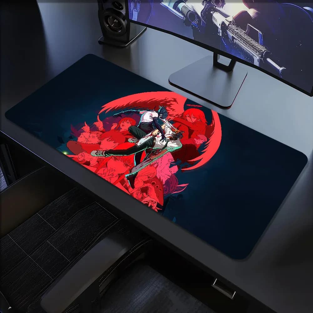 Tapis de souris de jeu XL antidérapant avec bords cousus - Image 6