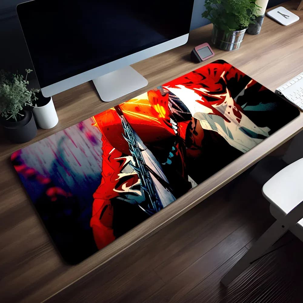 Tapis de souris de jeu XL antidérapant avec bords cousus slide 13