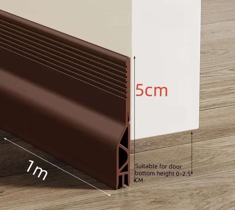 Joint d'étanchéité auto-adhésif pour porte, isolation thermique et acoustique, 1m slide 8