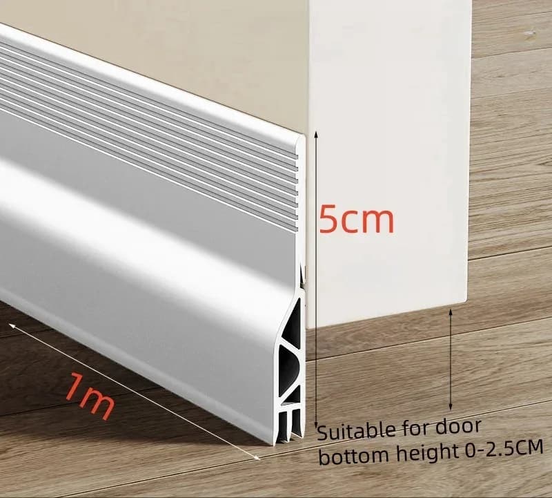 Joint d'étanchéité auto-adhésif pour porte, isolation thermique et acoustique, 1m slide 7