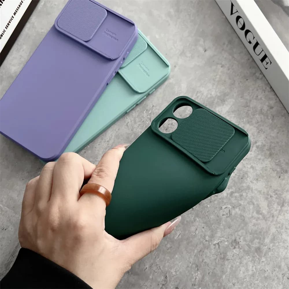 Coque antichoc avec protection de caméra coulissante pour iPhone slide 2
