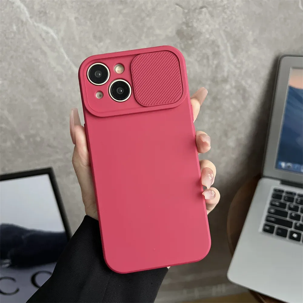 Coque antichoc avec protection de caméra coulissante pour iPhone slide 9