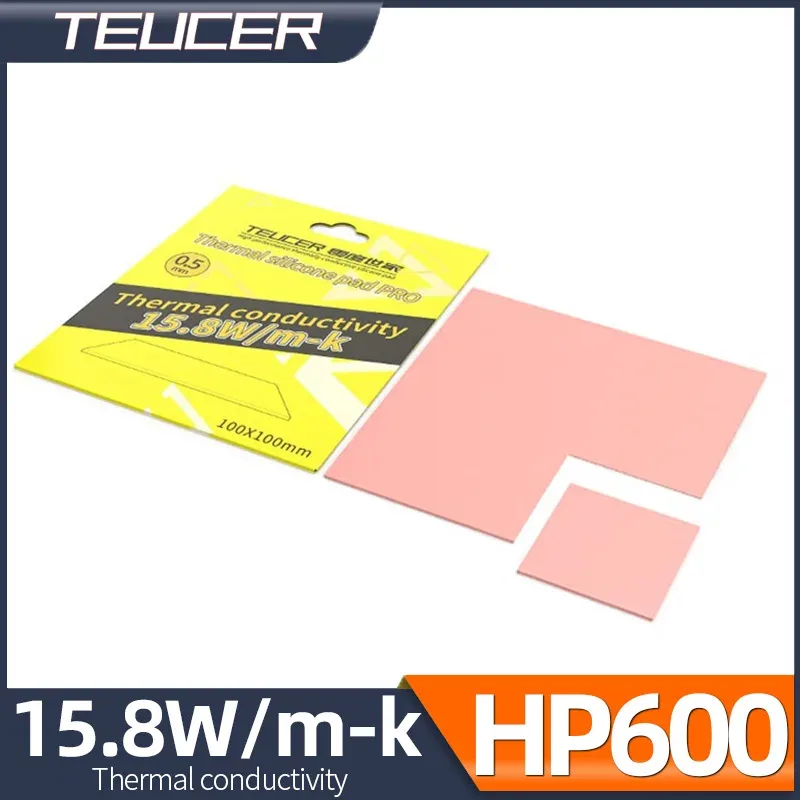 Pad thermique Teucer HP600, 15,8 W/mK, 100 x 100 mm - Image 1