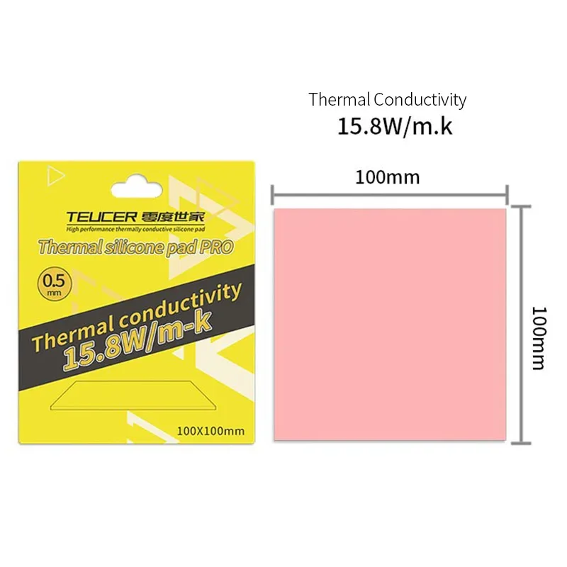 Pad thermique Teucer HP600, 15,8 W/mK, 100 x 100 mm - Image 6