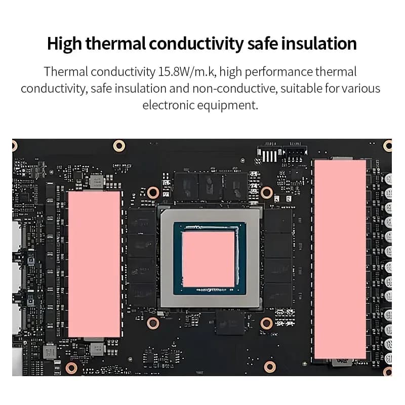 Pad thermique Teucer HP600, 15,8 W/mK, 100 x 100 mm - Image 3