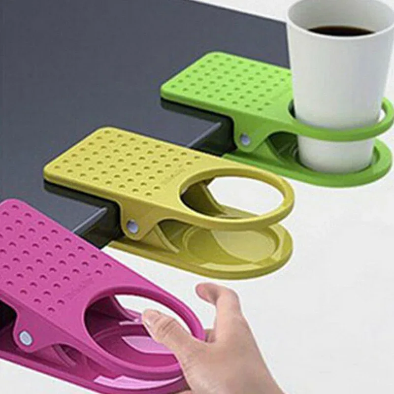 Porte-gobelet de bureau à pince support latéral