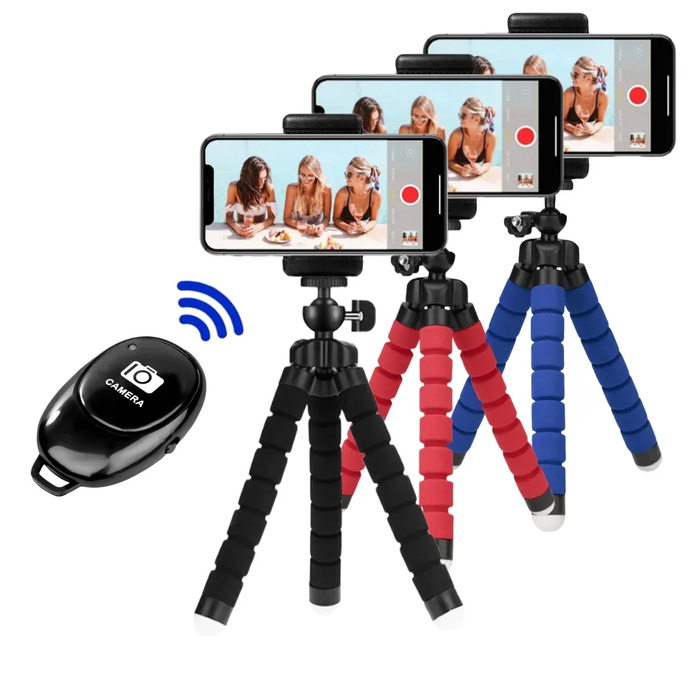 Mini trépied flexible pour smartphone avec support rotatif à 360°