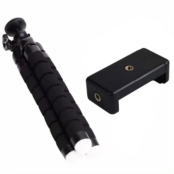 Mini trépied flexible pour smartphone avec support rotatif à 360° slide 7