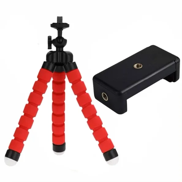 Mini trépied flexible pour smartphone avec support rotatif à 360° slide 9