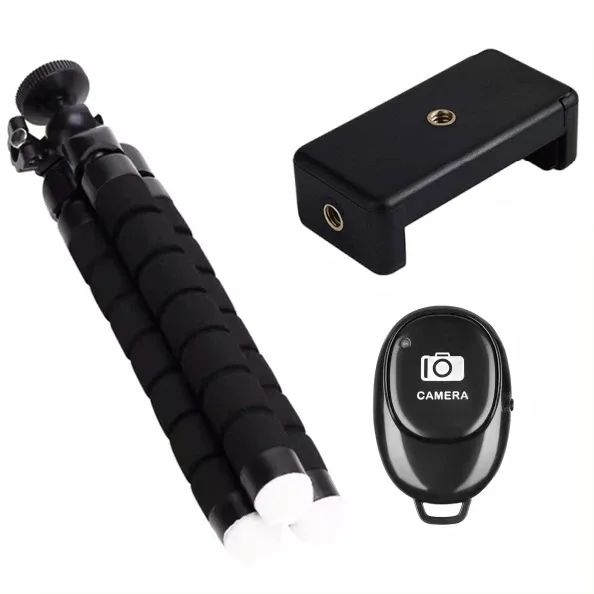Mini trépied flexible pour smartphone avec support rotatif à 360° slide 11