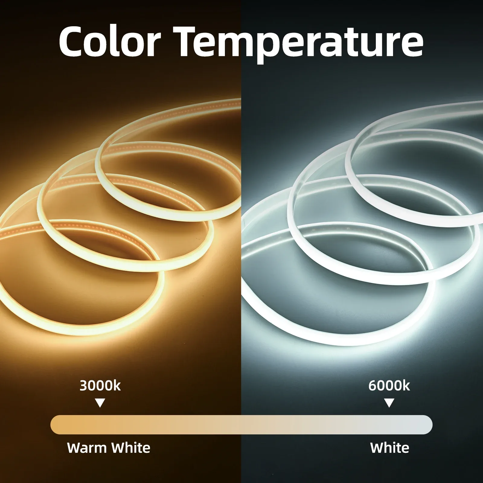Ruban LED COB Flexible et Étanche 220V - 288 LED/m slide 4