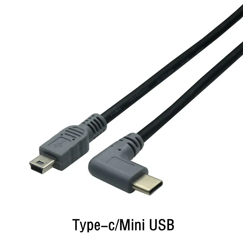 Câble USB-C vers Micro-USB à angle droit (90°) - OTG et Charge (25 cm - 0,5 m) - Image 4