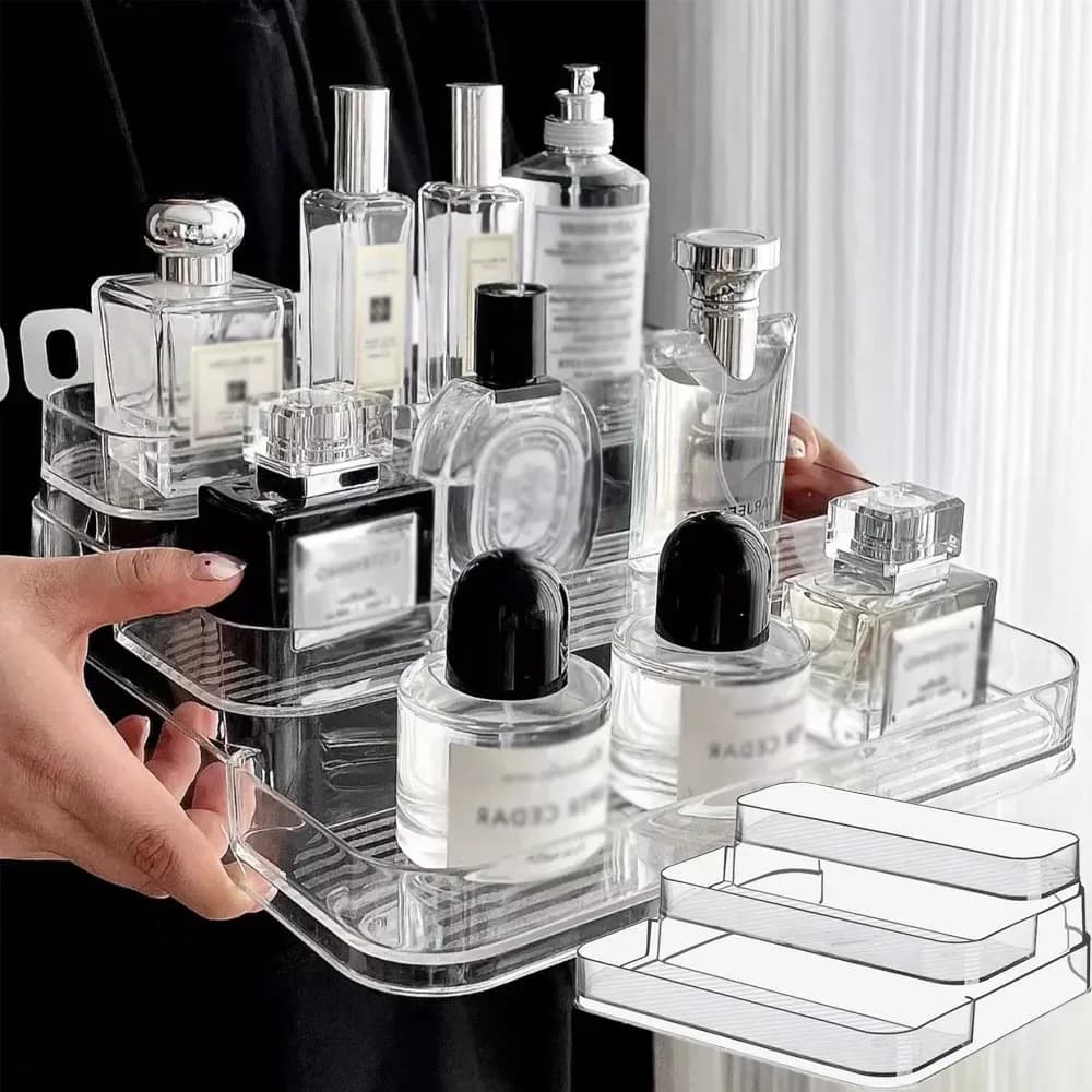 Organisateur de Parfums et Cosmétiques Transparent et Robuste
