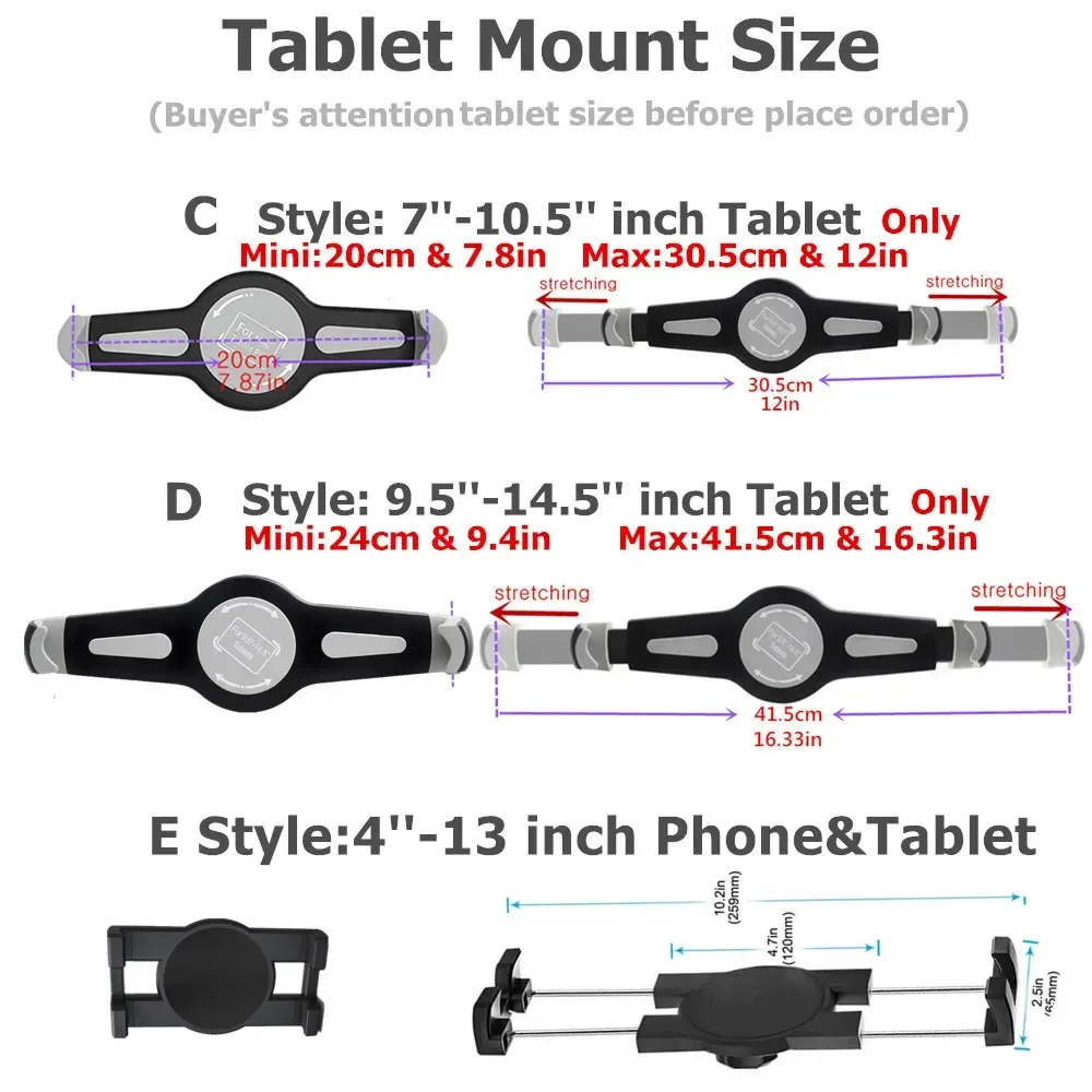 Support de tablette et smartphone à pince en métal pour bureau et cuisine - Image 5