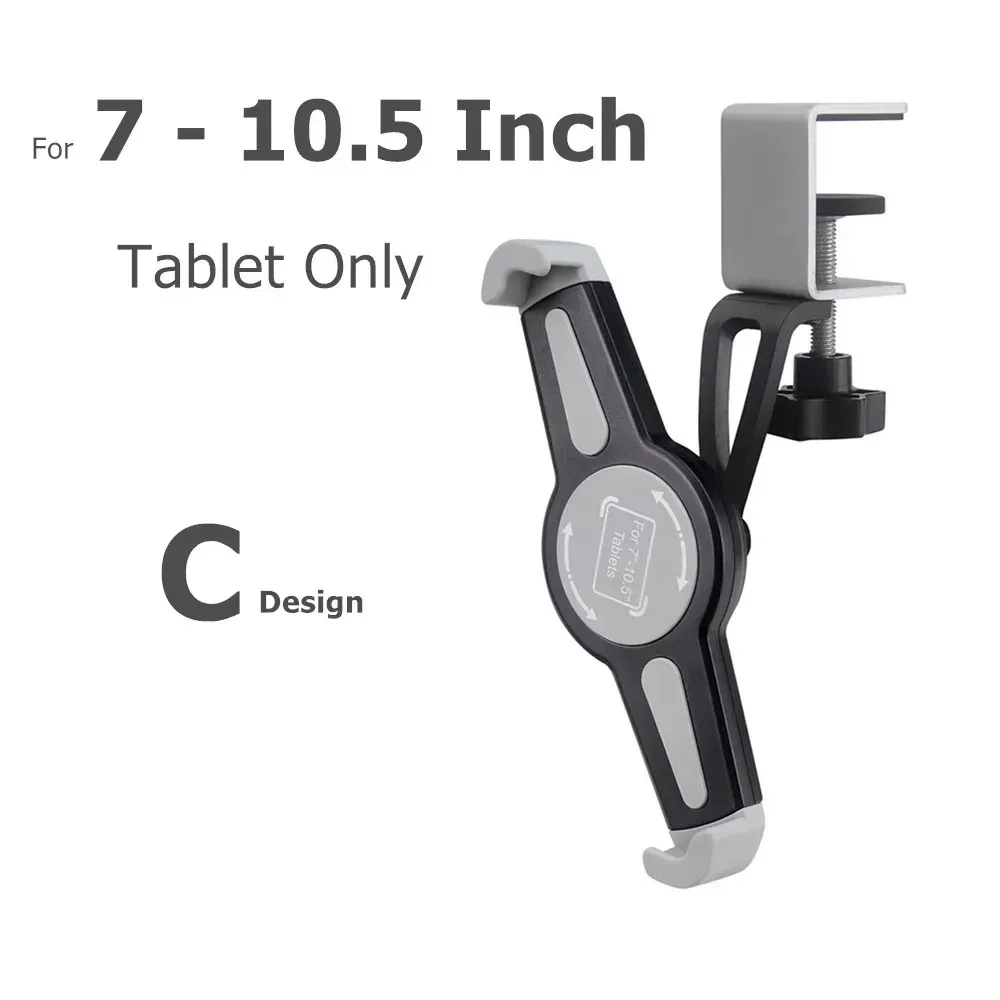 Support de tablette et smartphone à pince en métal pour bureau et cuisine slide 7