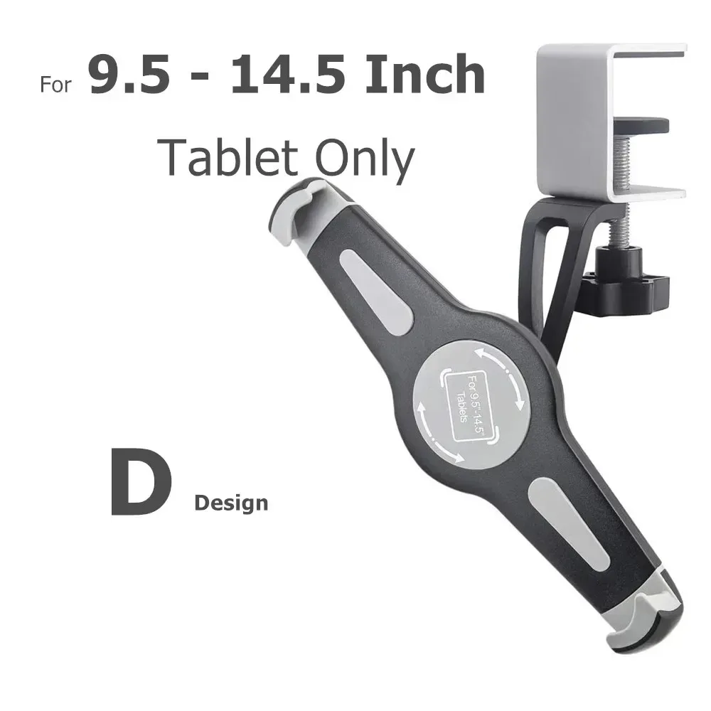 Support de tablette et smartphone à pince en métal pour bureau et cuisine slide 10