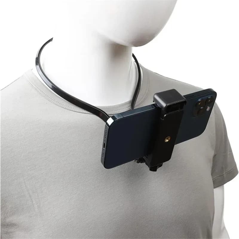 Support de cou universel mains libres pour smartphone et caméra d'action - Image 1