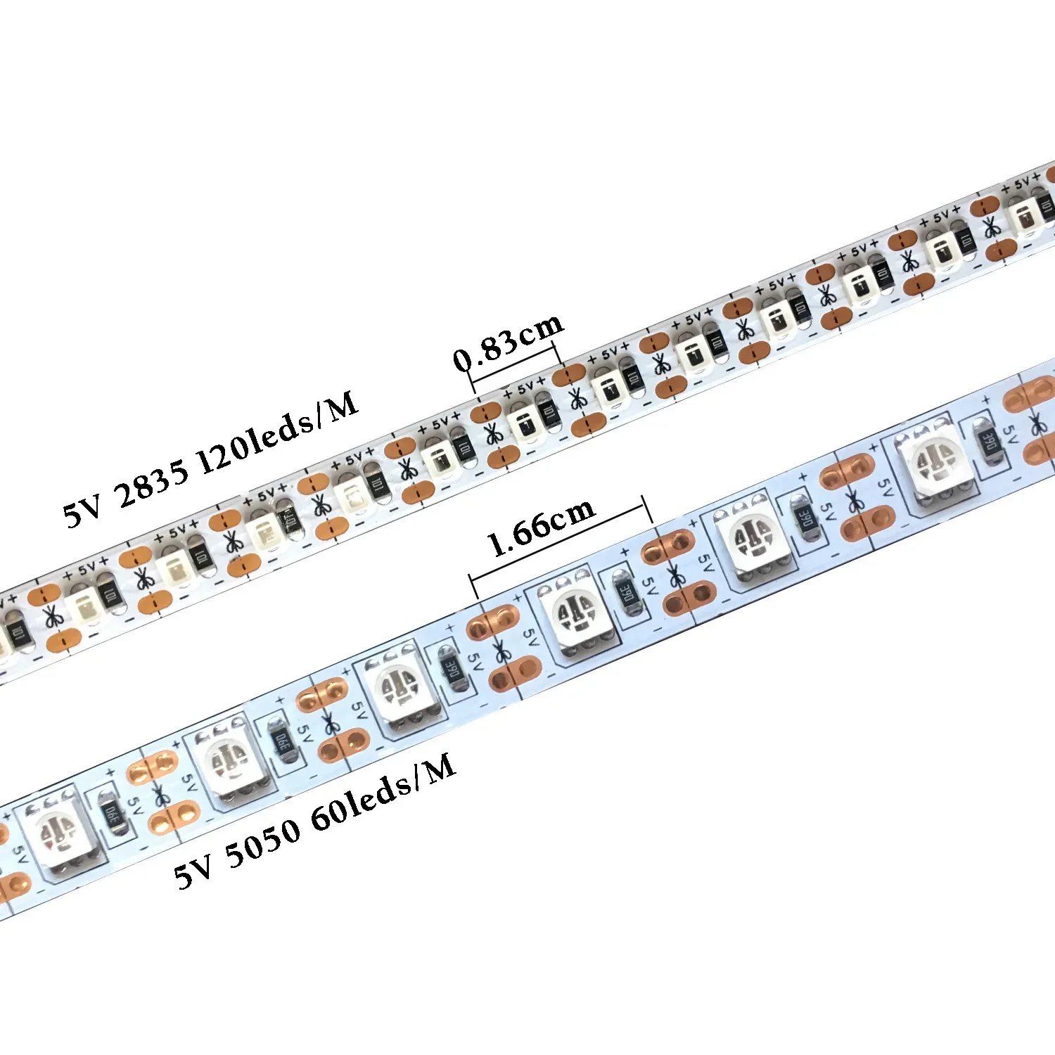 Ruban LED Flexible Ultraviolet (UV) 395-405nm 5V/12V SMD 2835/5050 60/120 LED/m - Image 2