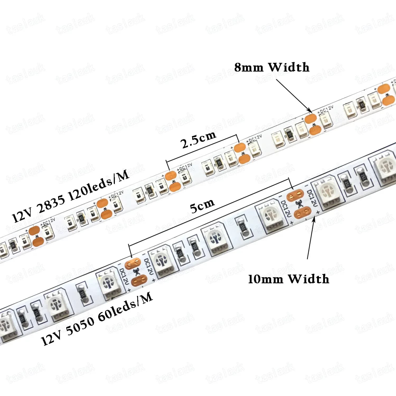Ruban LED Flexible Ultraviolet (UV) 395-405nm 5V/12V SMD 2835/5050 60/120 LED/m - Image 4