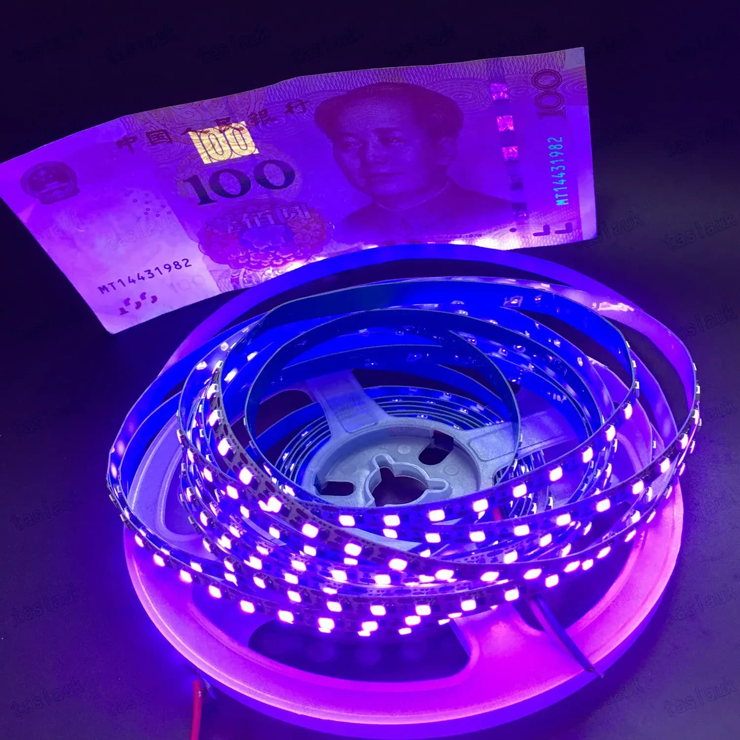 Ruban LED Flexible Ultraviolet (UV) 395-405nm 5V/12V SMD 2835/5050 60/120 LED/m - Image 1