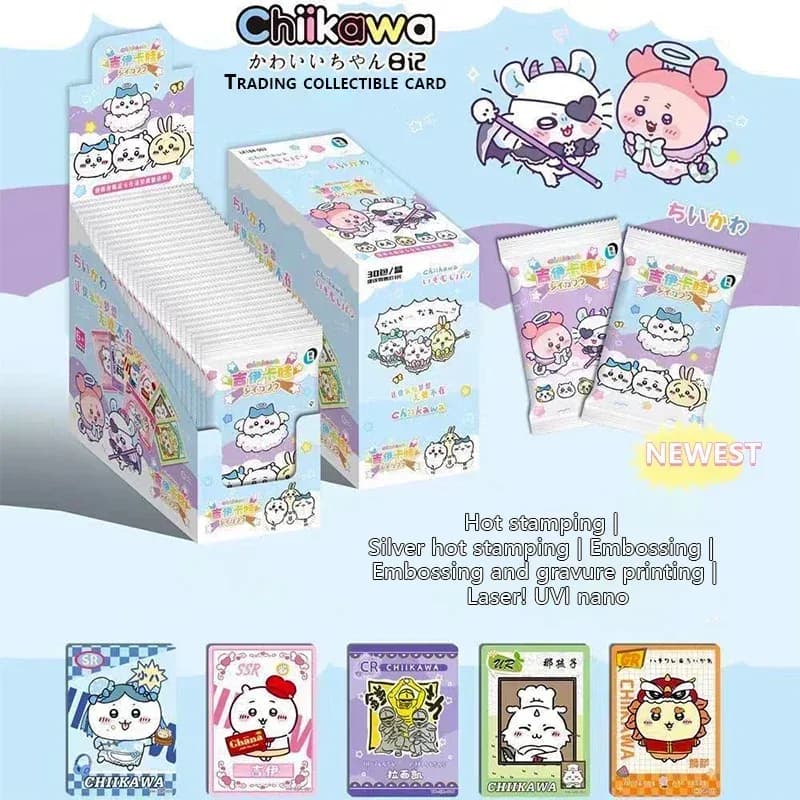 Lot de 90 cartes de collection Chiikawa - Format carré