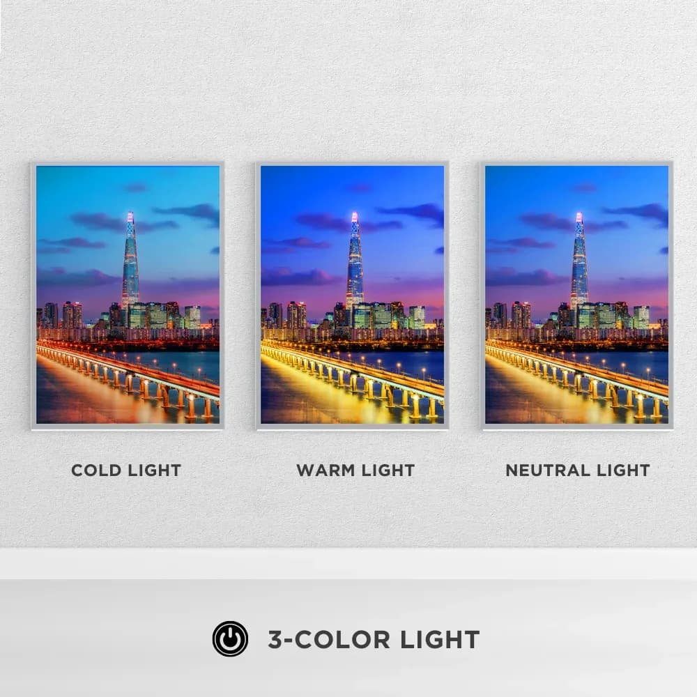 Lampe Veilleuse LED 3D Lotte Tower Séoul - Décoration Skyline - Image 3