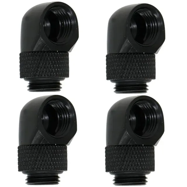 Lot de 4 raccords rotatifs à 90° en laiton, filetage G1/4, pour watercooling PC slide 7