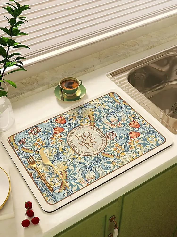 Tapis de séchage absorbant pour vaisselle et machine à café slide 9