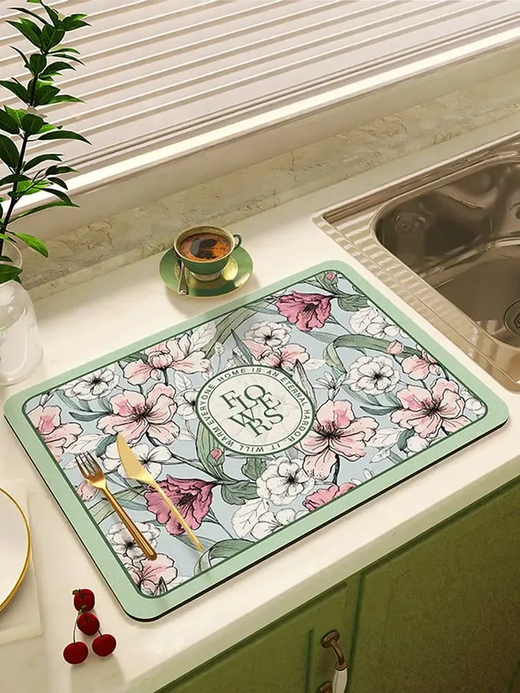 Tapis de séchage absorbant pour vaisselle et machine à café slide 10