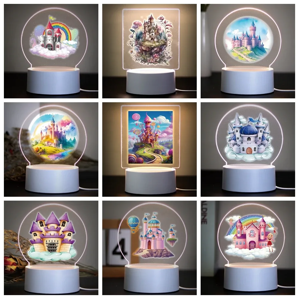 Veilleuse LED 3D Château de Princesse pour Enfant - Image 1