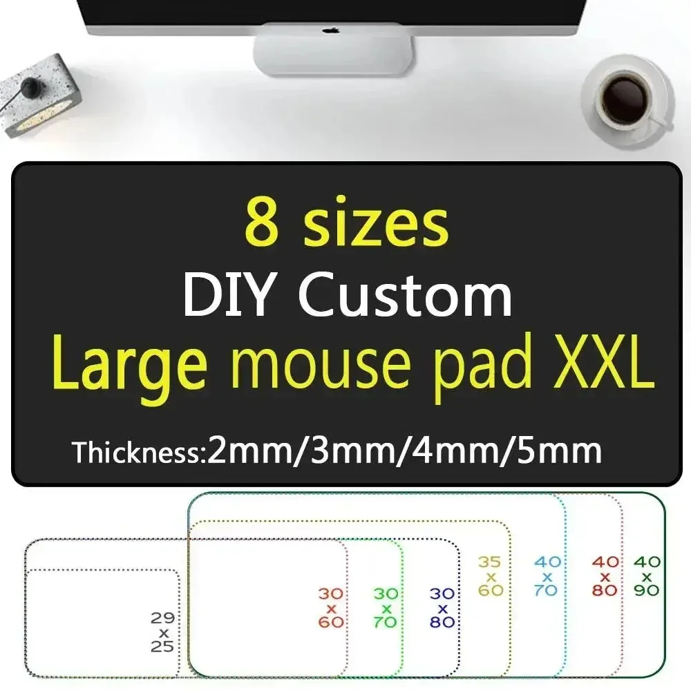 Tapis de souris XXL personnalisé pour gaming et bureau