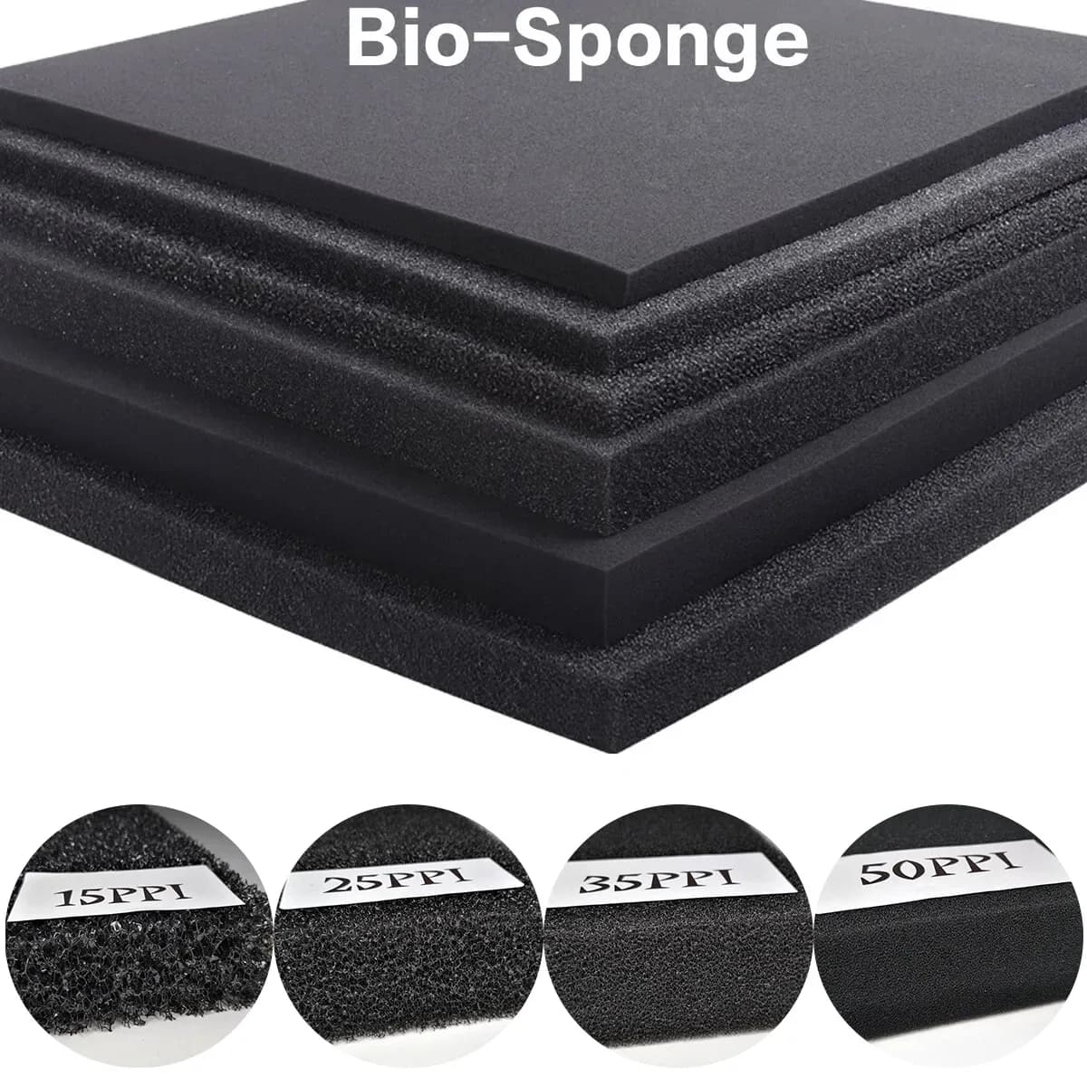 Éponge filtrante biochimique pour aquarium