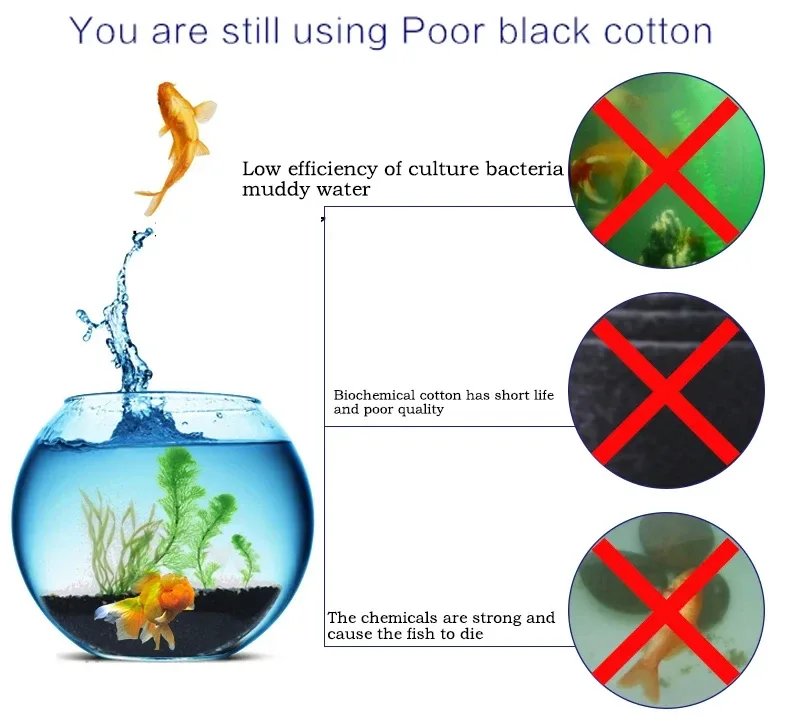 Éponge filtrante biochimique pour aquarium slide 4