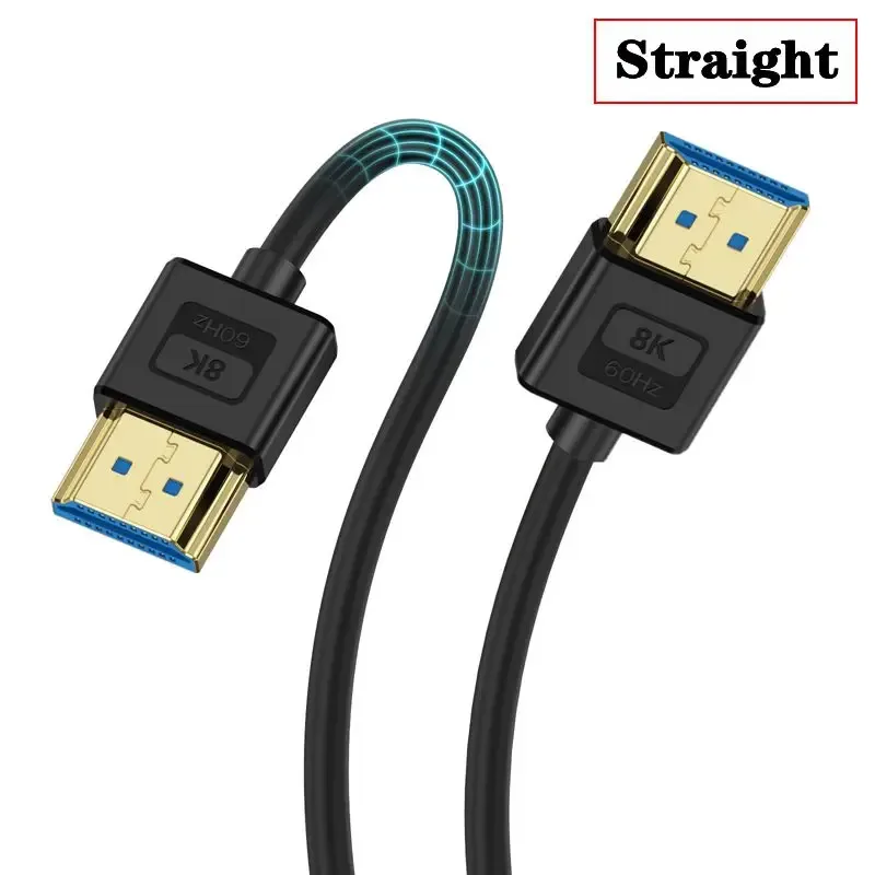 Câble HDMI 2.1 Coudé en Silicone, Ultra Flexible et Fin - 10K 96Hz, 8K 60Hz, 4K 240Hz/144Hz slide 7