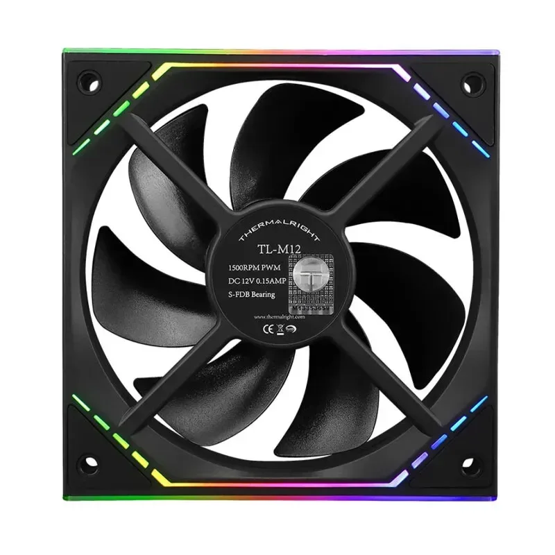 Thermalright TL-M12 - Ventilateur de boîtier 120mm ARGB PWM, Effet Miroir Infini, Roulement S-FDB - Image 2