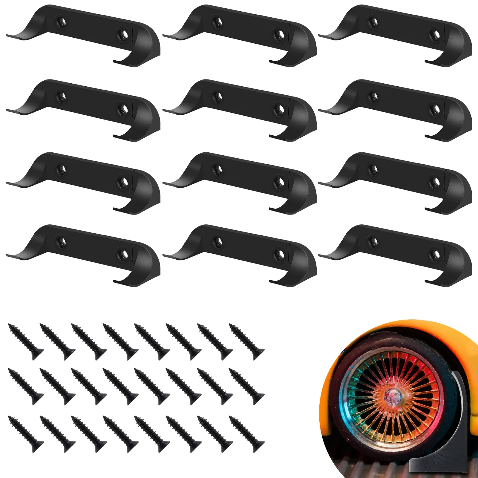 Support mural pour voitures miniatures (Lot de 12/20 pièces) - Compatible Lego slide 7